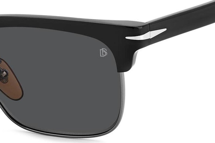 Okulary przeciwsłoneczne David Beckham DB1119/G/S ANS/M9 Polarized Browline Czarne