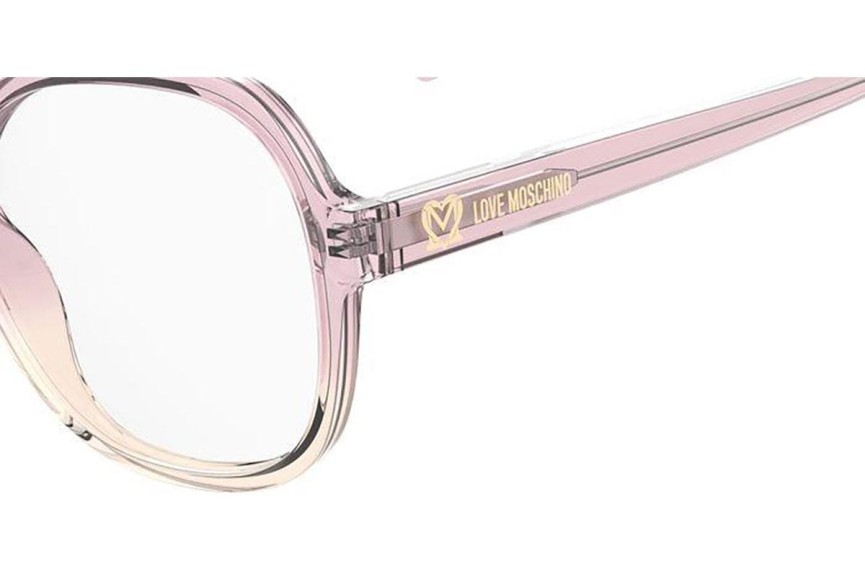 Okulary korekcyjne Love Moschino MOL616 35J Okrągłe Różowe