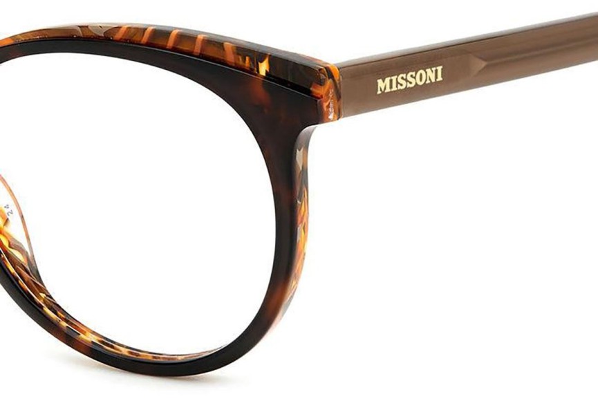 Okulary korekcyjne Missoni MIS0145 HTK Okrągłe Havana