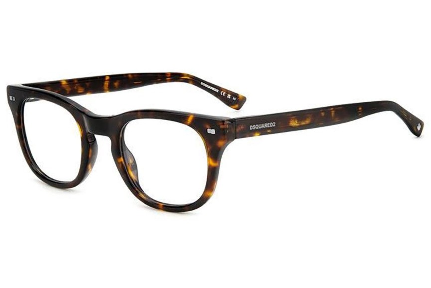 Okulary korekcyjne Dsquared2 D20078 086 Okrągłe Havana