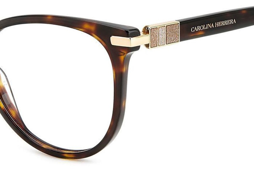 Okulary korekcyjne Carolina Herrera HER0156 086 Okrągłe Havana