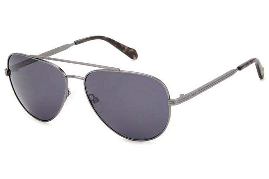 Okulary przeciwsłoneczne Fossil FOS3144/G/S R80/IR Pilotki (Aviator) Srebrne