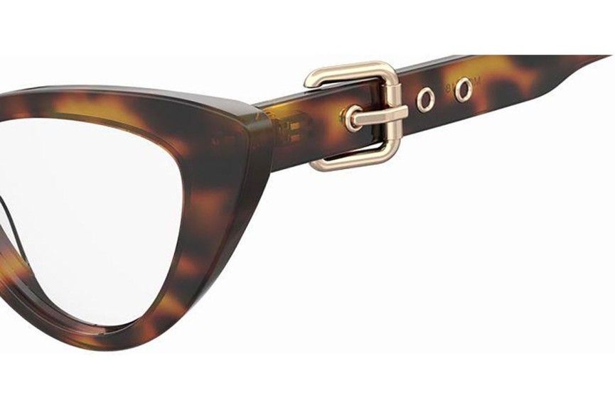 Okulary korekcyjne Moschino MOS618 05L Kocie oczy Havana