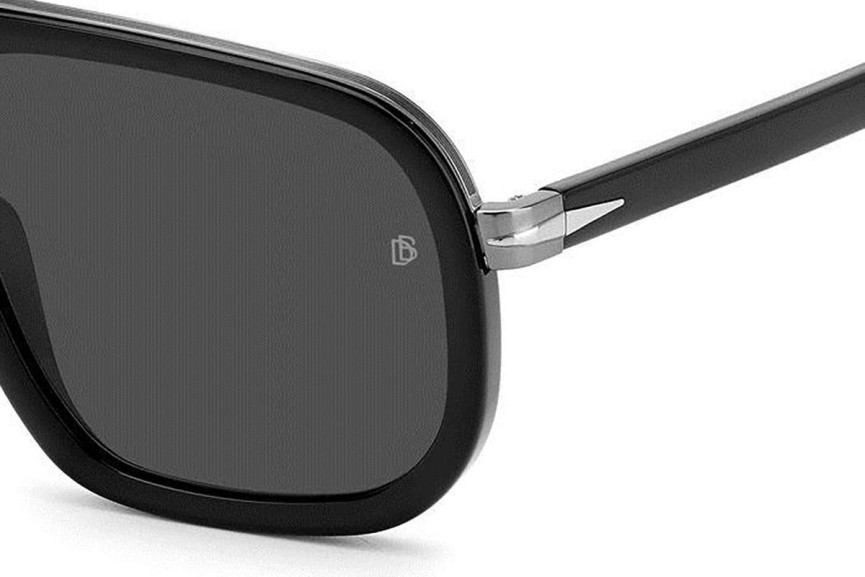 Okulary przeciwsłoneczne David Beckham DB7101/S ANS/M9 Polarized Pilotki (Aviator) Czarne