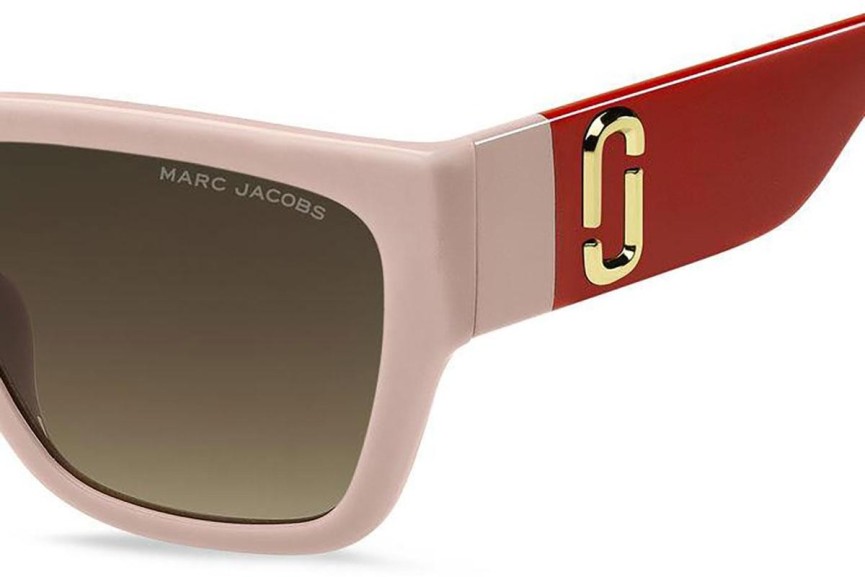 Okulary przeciwsłoneczne Marc Jacobs MARC646/S C48/HA Kwadratowe Różowe