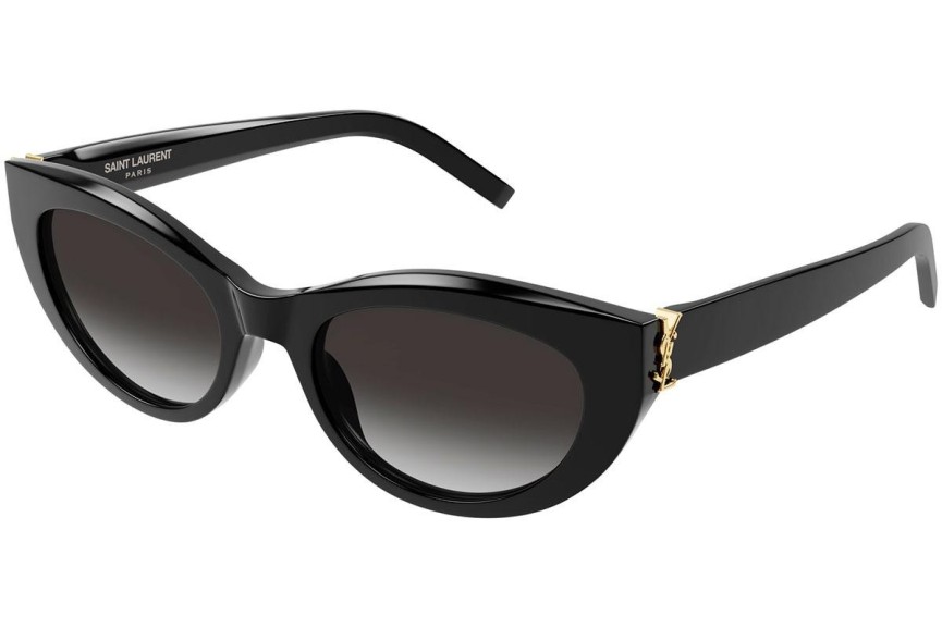 Okulary przeciwsłoneczne Saint Laurent SLM115 002 Kocie oczy Czarne