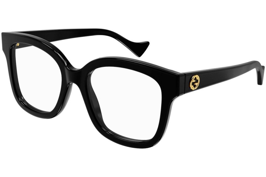 Okulary korekcyjne Gucci GG1258O 004 Kwadratowe Czarne