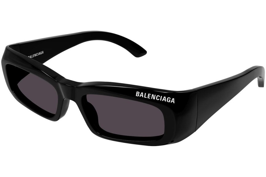 Okulary przeciwsłoneczne Balenciaga BB0266S 001 Prostokątne Czarne