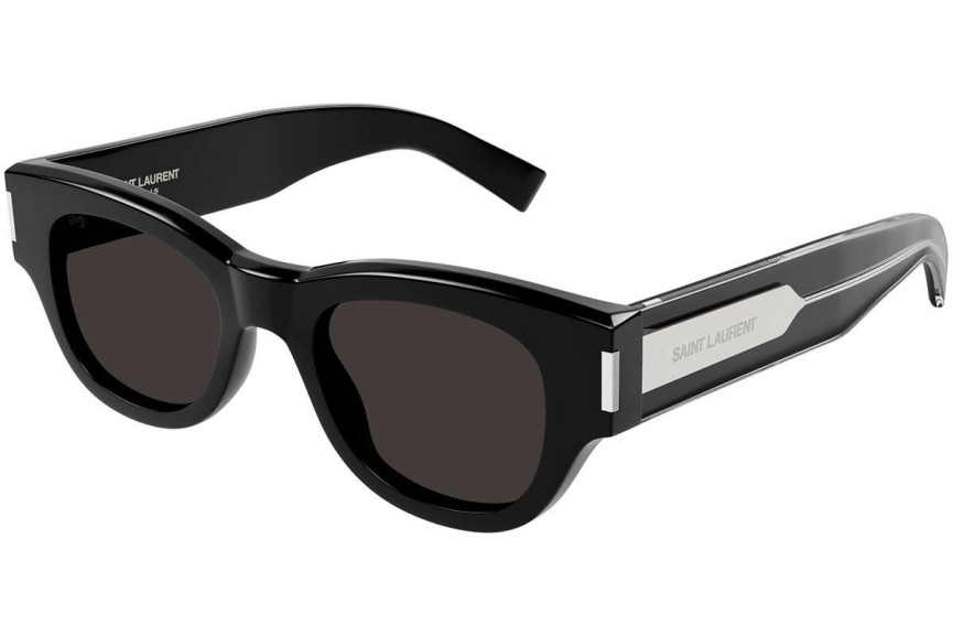 Okulary przeciwsłoneczne Saint Laurent SL573 001 Okrągłe Czarne