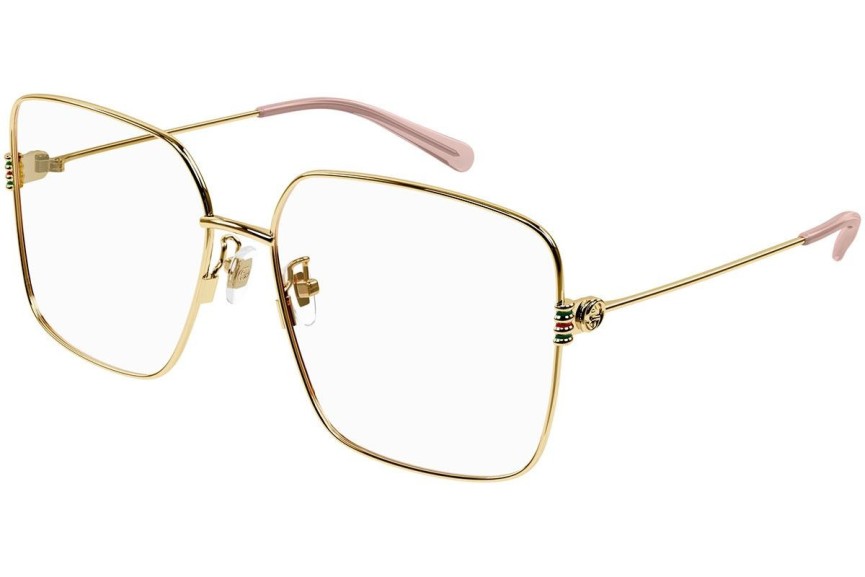 Okulary korekcyjne Gucci GG1284OA 001 Kwadratowe Złote