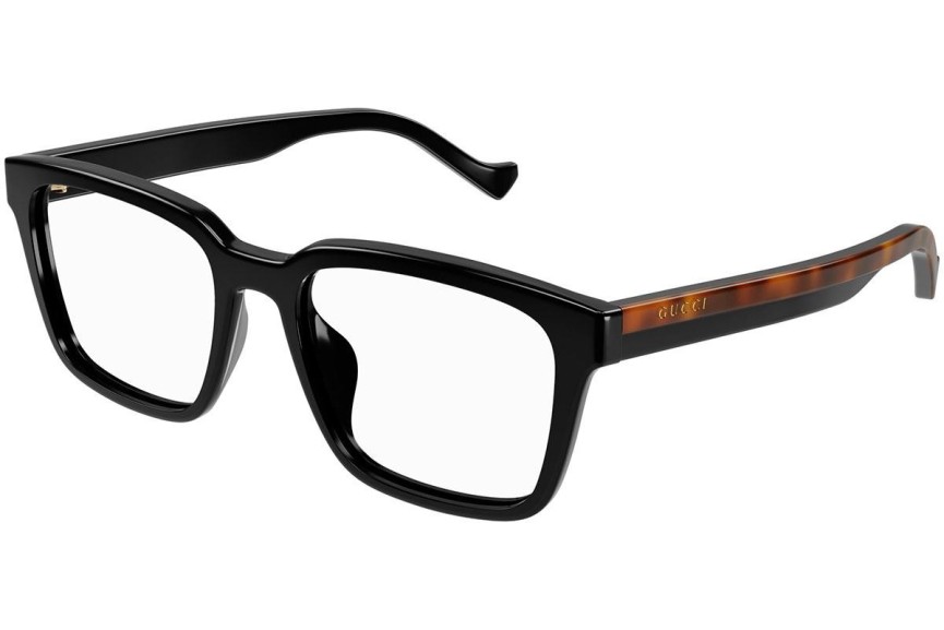 Okulary korekcyjne Gucci GG1306OA 003 Prostokątne Czarne