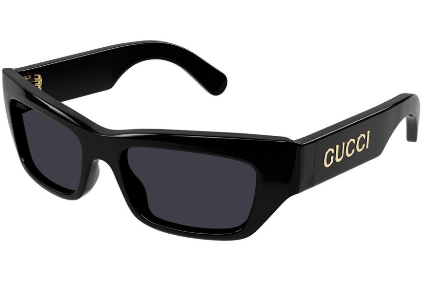 Okulary przeciwsłoneczne Gucci GG1296S 001 Prostokątne Czarne