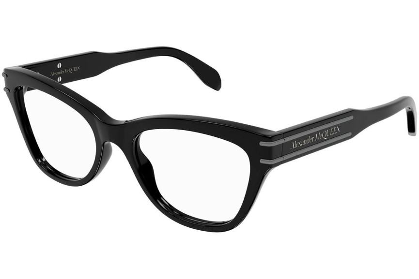 Okulary korekcyjne Alexander McQueen AM0401O 001 Okrągłe Czarne