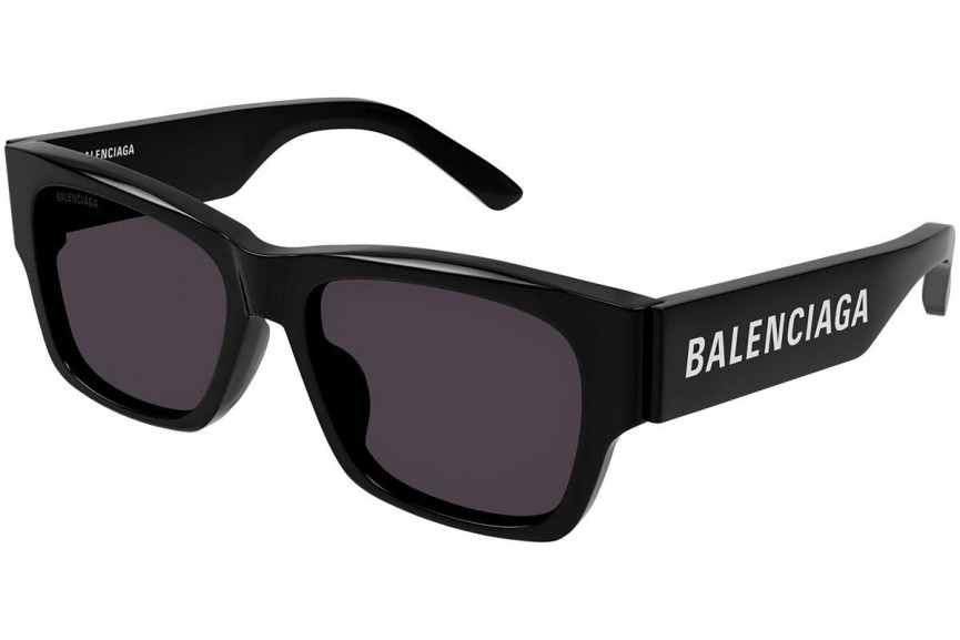 Okulary przeciwsłoneczne Balenciaga BB0262SA 001 Prostokątne Czarne