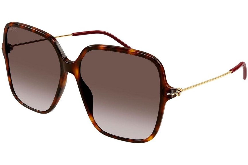 Okulary przeciwsłoneczne Gucci GG1267S 002 Oversize Havana