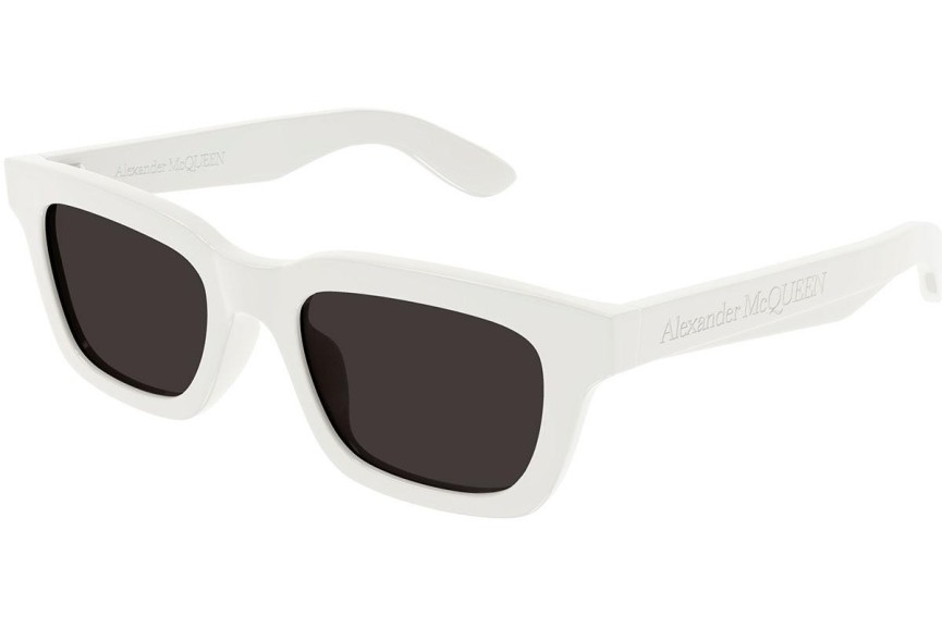 Okulary przeciwsłoneczne Alexander McQueen AM0392S 005 Prostokątne Białe