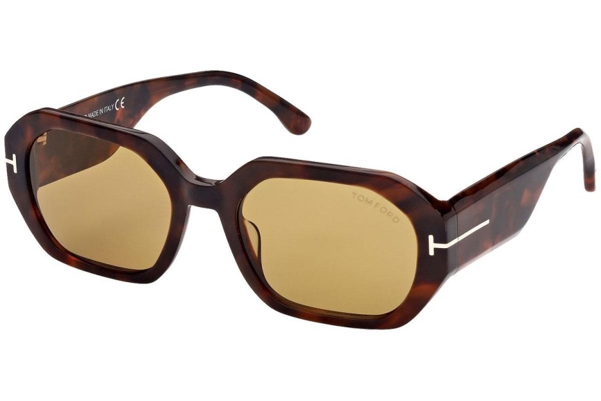 Okulary przeciwsłoneczne Tom Ford FT0917 55E Owalne Havana