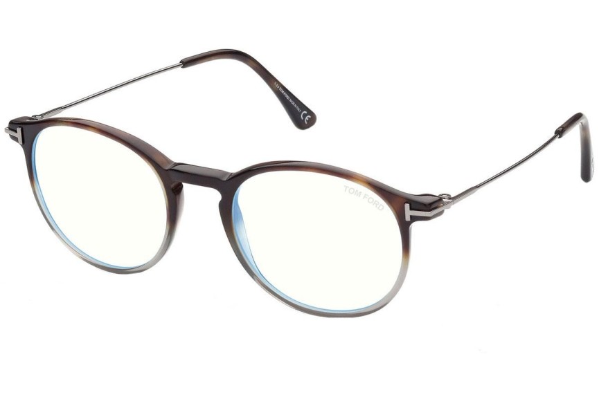 Okulary korekcyjne Tom Ford FT5759-B 056 Okrągłe Havana