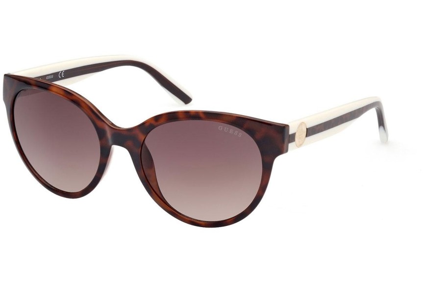 Okulary przeciwsłoneczne Guess GU7824 53F Okrągłe Havana