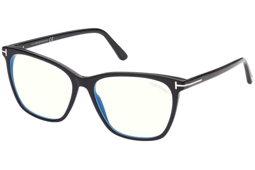 Okulary korekcyjne Tom Ford FT5762-B 001 Kwadratowe Czarne