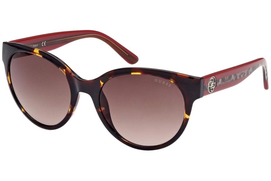 Okulary przeciwsłoneczne Guess GU7824 52F Okrągłe Havana