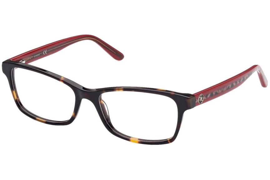 Okulary korekcyjne Guess GU2874 052 Prostokątne Havana