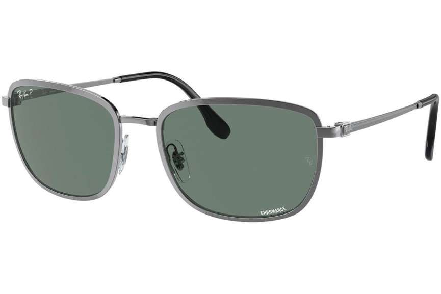 Okulary przeciwsłoneczne Ray-Ban RB3705 004/O9 Prostokątne Srebrne