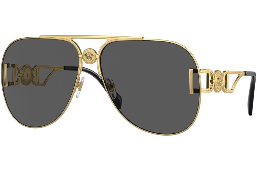 Okulary przeciwsłoneczne Versace VE2255 100287 Pilotki (Aviator) Złote