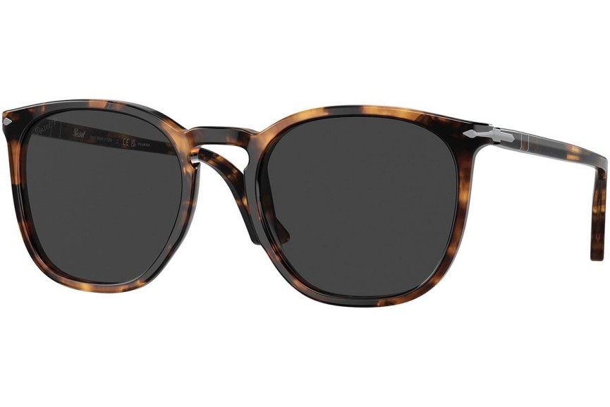 Okulary przeciwsłoneczne Persol PO3316S 110248 Polarized Kwadratowe Havana