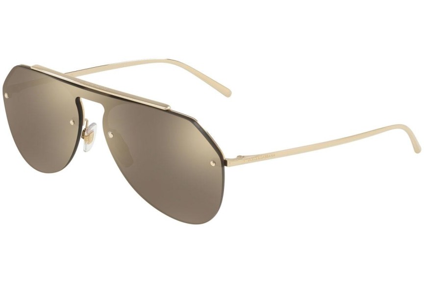 Okulary przeciwsłoneczne Dolce & Gabbana DG2213 488/5A Pilotki (Aviator) Złote