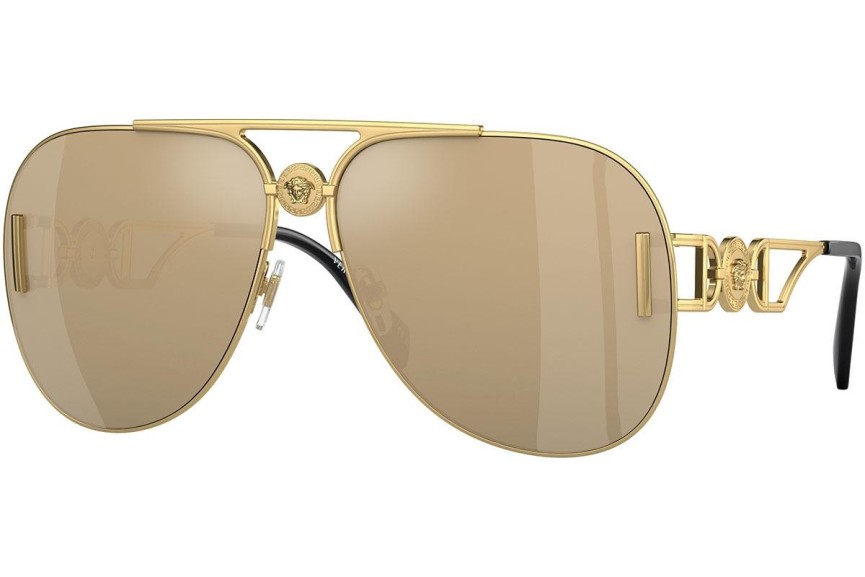 Okulary przeciwsłoneczne Versace VE2255 100203 Pilotki (Aviator) Złote