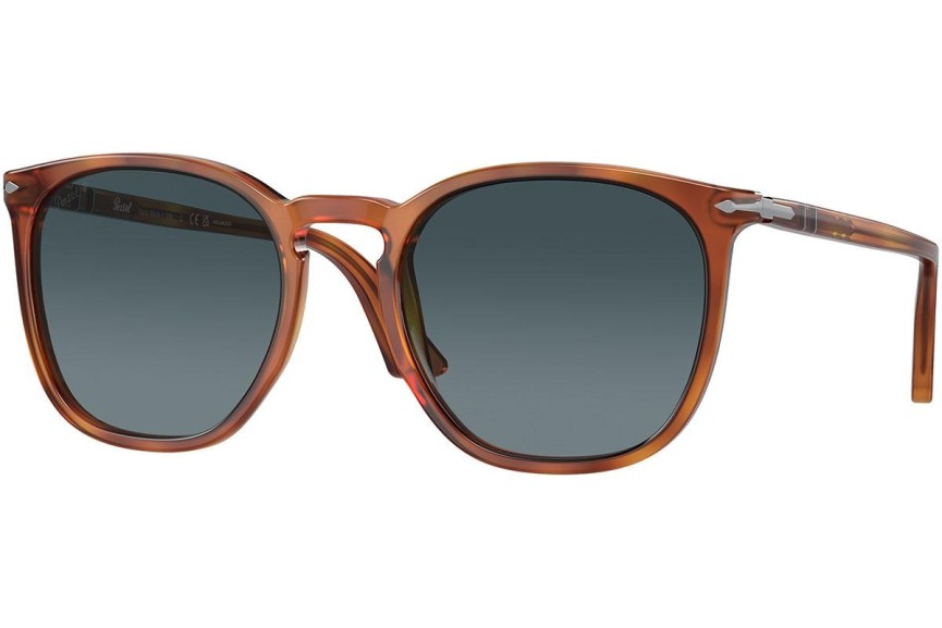 Okulary przeciwsłoneczne Persol PO3316S 96/S3 Polarized Kwadratowe Havana