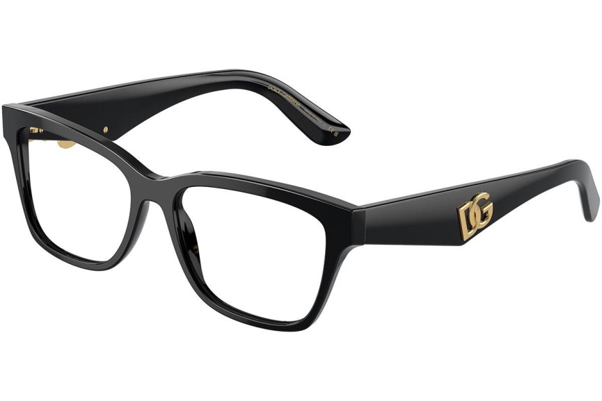 Okulary korekcyjne Dolce & Gabbana DG3370 501 Prostokątne Czarne