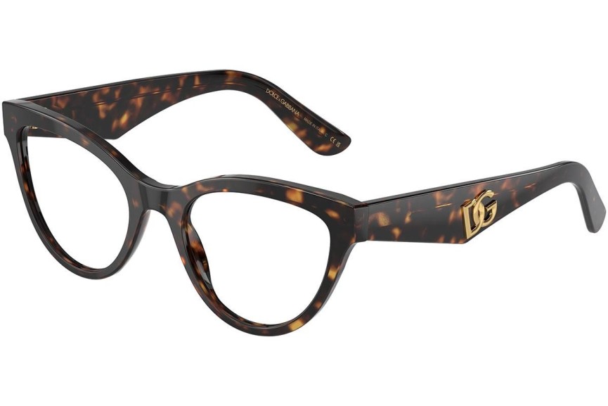 Okulary korekcyjne Dolce & Gabbana DG3372 502 Kocie oczy Havana