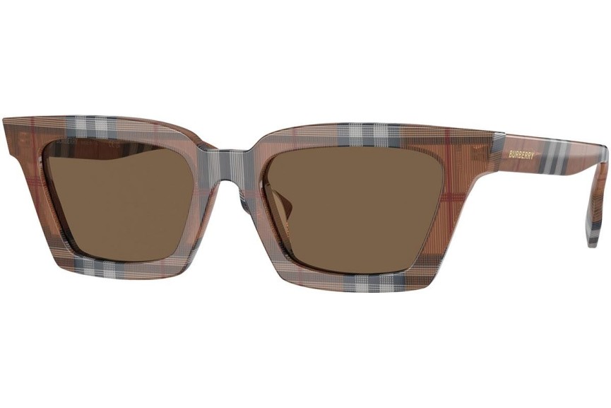 Okulary przeciwsłoneczne Burberry Briar BE4392U 396673 Kwadratowe Brązowe