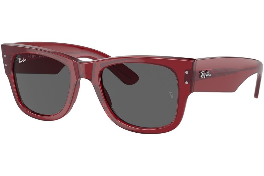 Okulary przeciwsłoneczne Ray-Ban Mega Wayfarer RB0840S 6679B1 Kwadratowe Czerwone