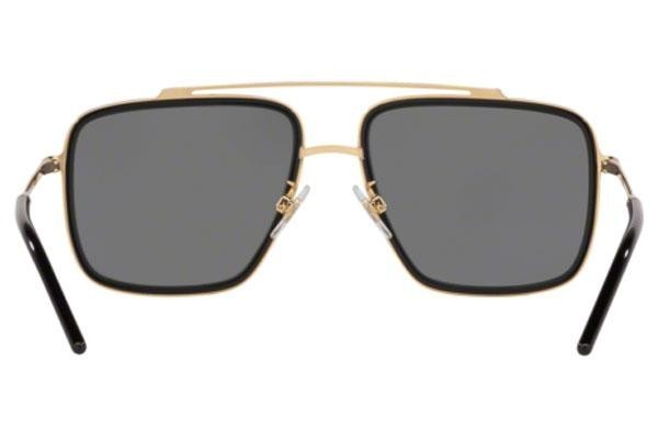 Okulary przeciwsłoneczne Dolce & Gabbana DG2220 02/81 Polarized Kwadratowe Czarne