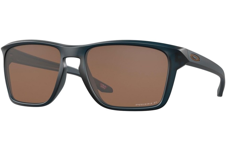 Okulary przeciwsłoneczne Oakley Sylas OO9448-35 Polarized Prostokątne Brązowe