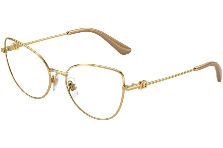 Okulary korekcyjne Dolce & Gabbana DG1347 02 Kocie oczy Złote