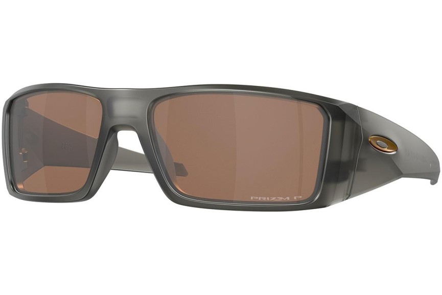 Okulary przeciwsłoneczne Oakley Heliostat OO9231-04 Polarized Prostokątne Szare