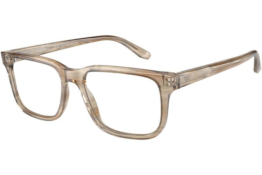 Okulary korekcyjne Emporio Armani EA3218 5099 Kwadratowe Brązowe