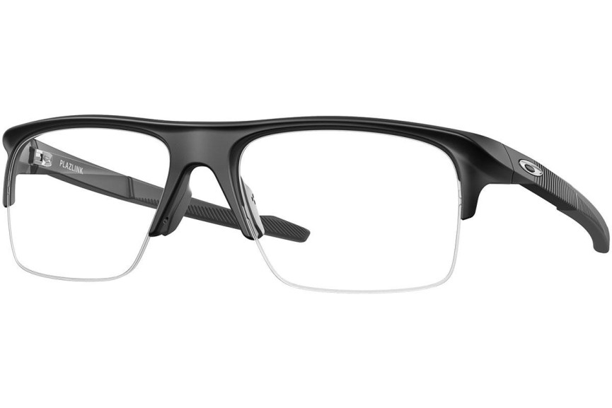 Okulary korekcyjne Oakley Plazlink OX8061-01 Prostokątne Czarne