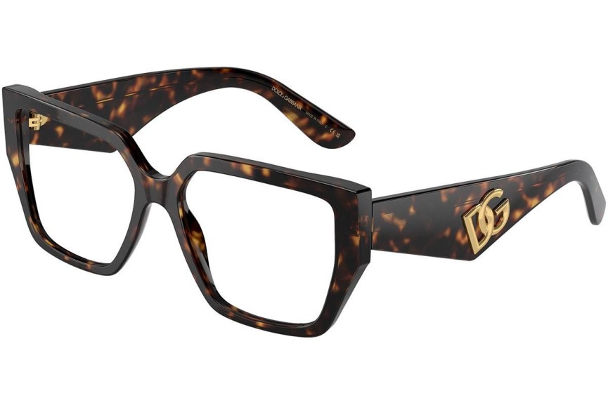 Okulary korekcyjne Dolce & Gabbana DG3373 502 Kwadratowe Havana