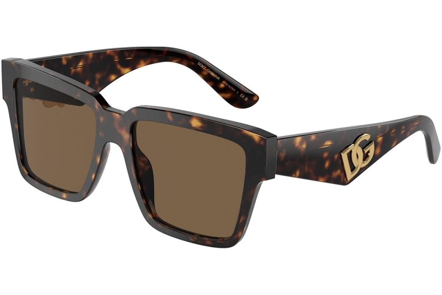 Okulary przeciwsłoneczne Dolce & Gabbana DG4436 502/73 Kwadratowe Havana