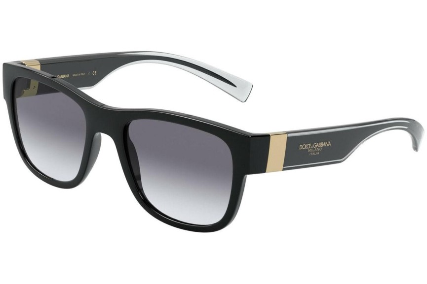 Okulary przeciwsłoneczne Dolce & Gabbana DG6132 675/79 Kwadratowe Czarne