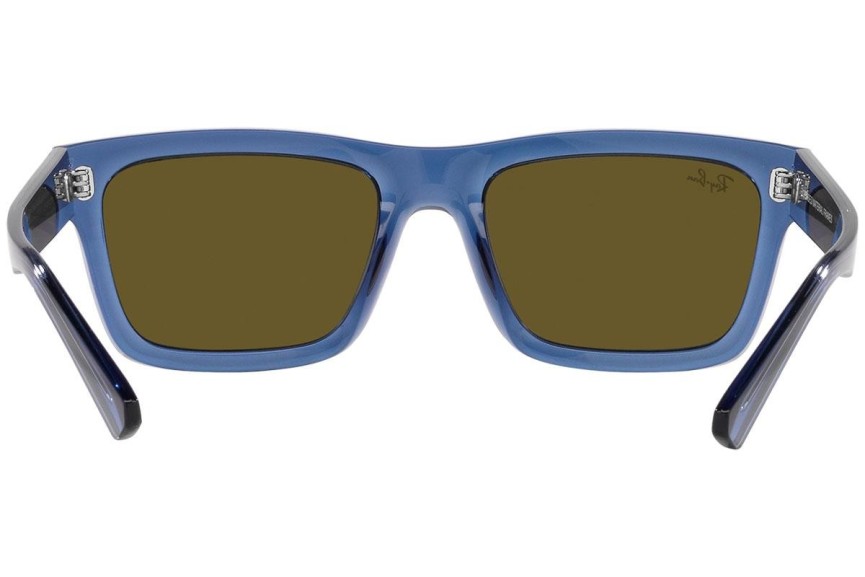 Okulary przeciwsłoneczne Ray-Ban Warren RB4396 668073 Prostokątne Niebieskie