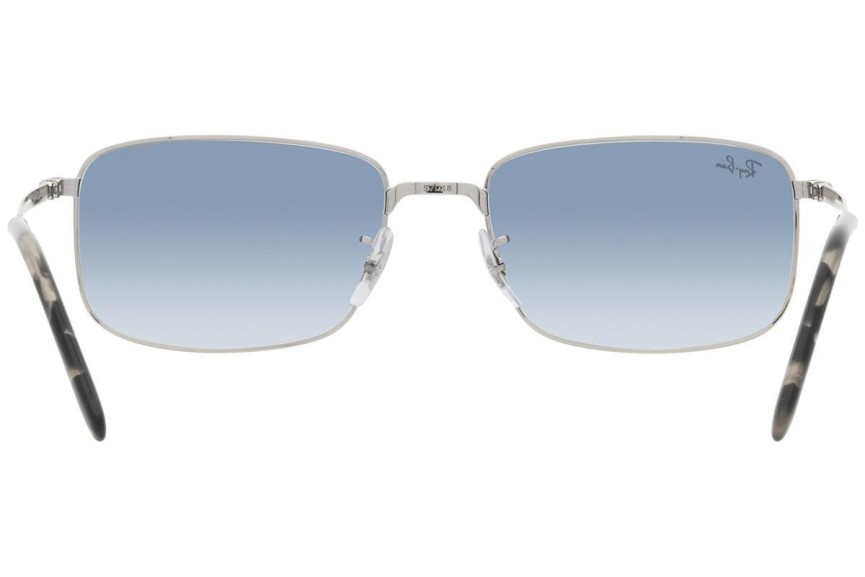 Okulary przeciwsłoneczne Ray-Ban RB3717 003/3F Prostokątne Srebrne