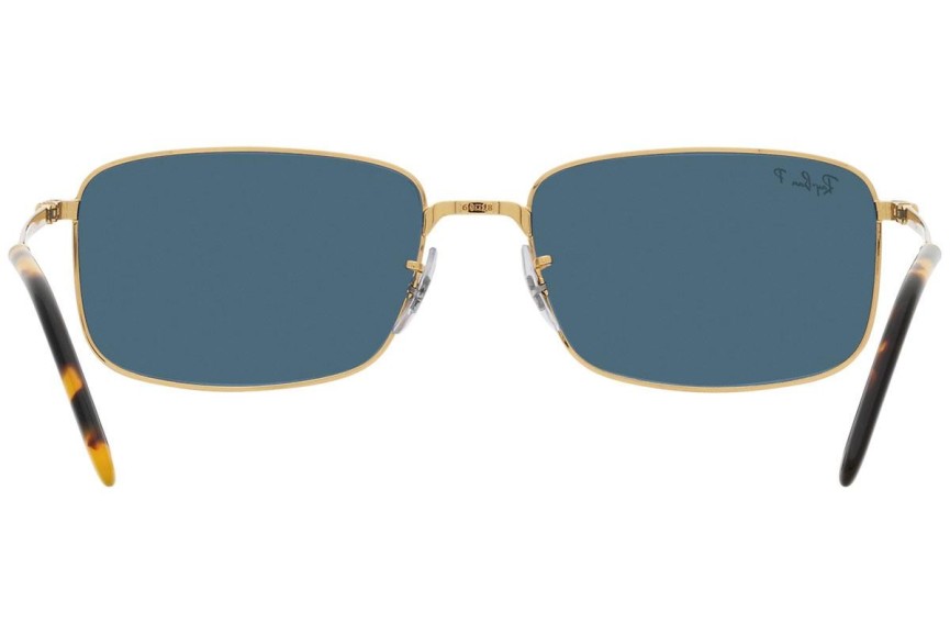 Okulary przeciwsłoneczne Ray-Ban RB3717 9196S2 Polarized Prostokątne Złote