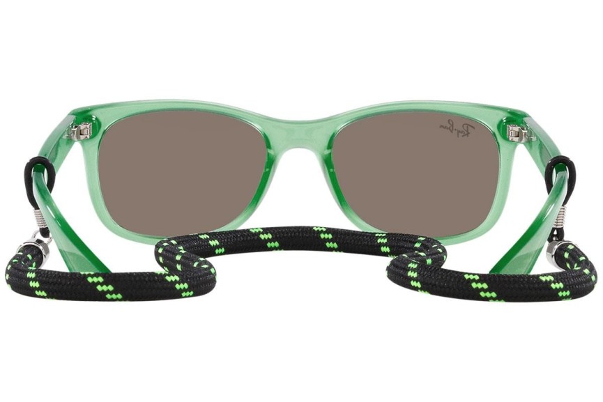 Okulary przeciwsłoneczne Ray-Ban Junior New Wayfarer Junior RJ9052S 71465A Kwadratowe Zielone