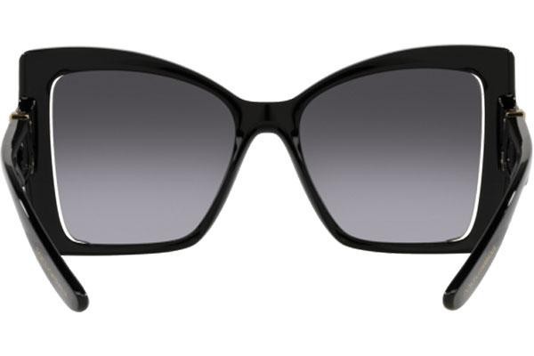 Okulary przeciwsłoneczne Dolce & Gabbana DG6141 501/8G Kocie oczy Czarne